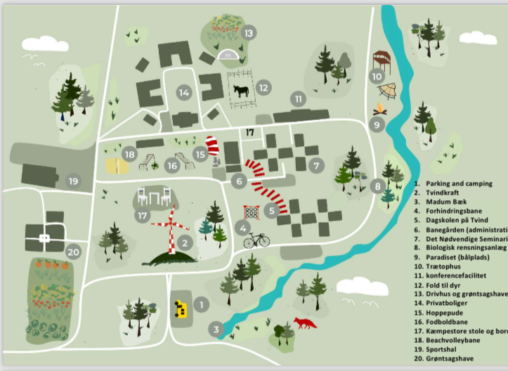 Tvind campus map